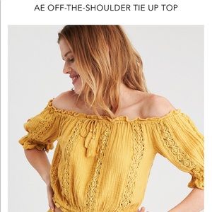 Sunny off the shoulder boho top